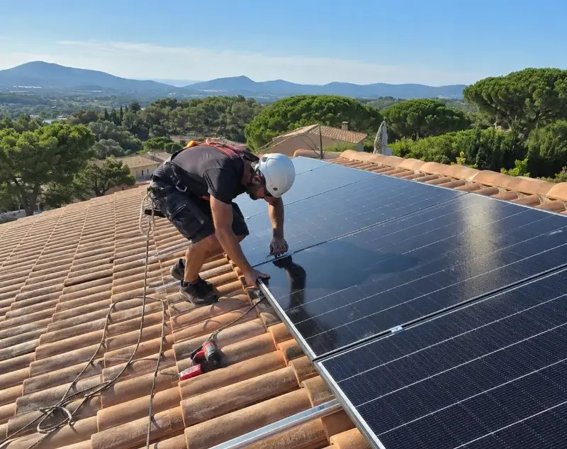 Installateur panneaux solaires Guégon — pose photovoltaïque sur toiture
