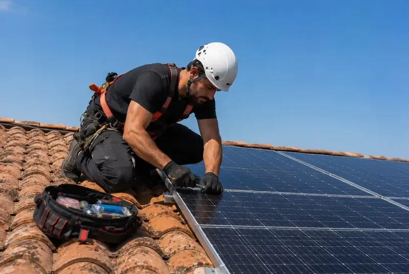 Maintenance et monitoring de panneaux solaires à Guégon
